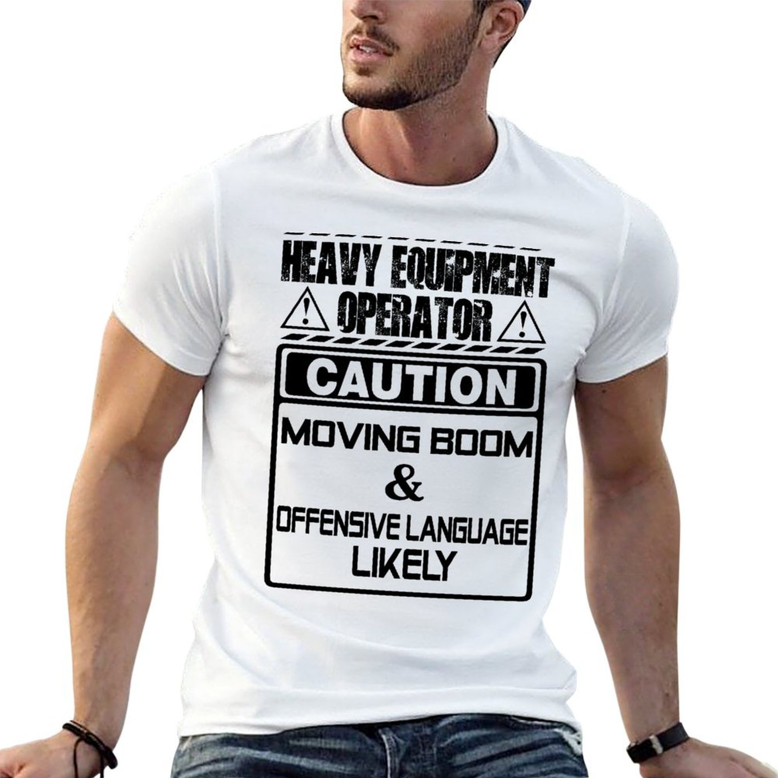 T-shirt fonctionnel décontract - Heavy Equipment Background avis et prix