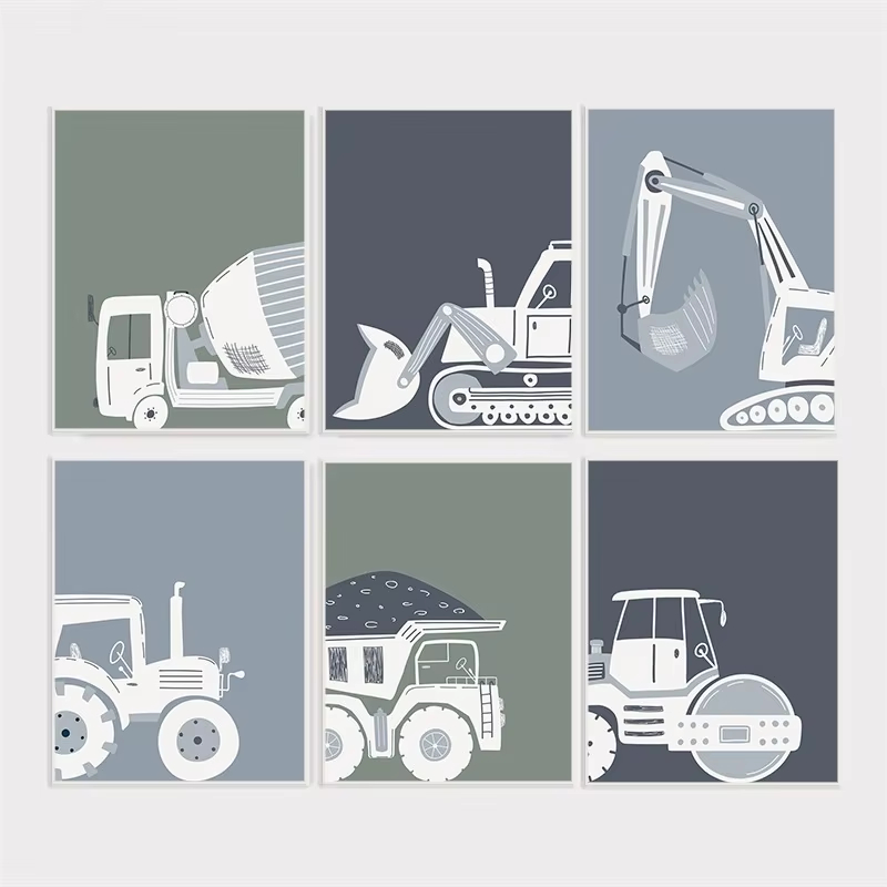 Affiche de véhicules de Constr - Heavy Equipment Background avis et prix