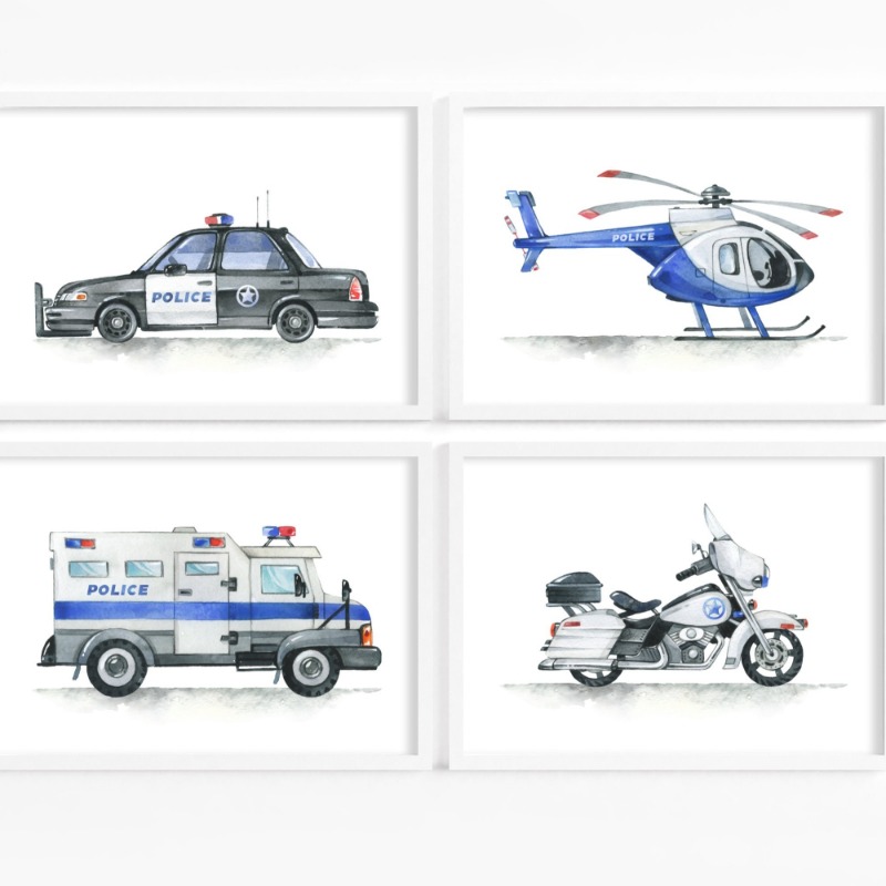 Hélicoptère voiture de Police  - Heavy Equipment Background avis et prix