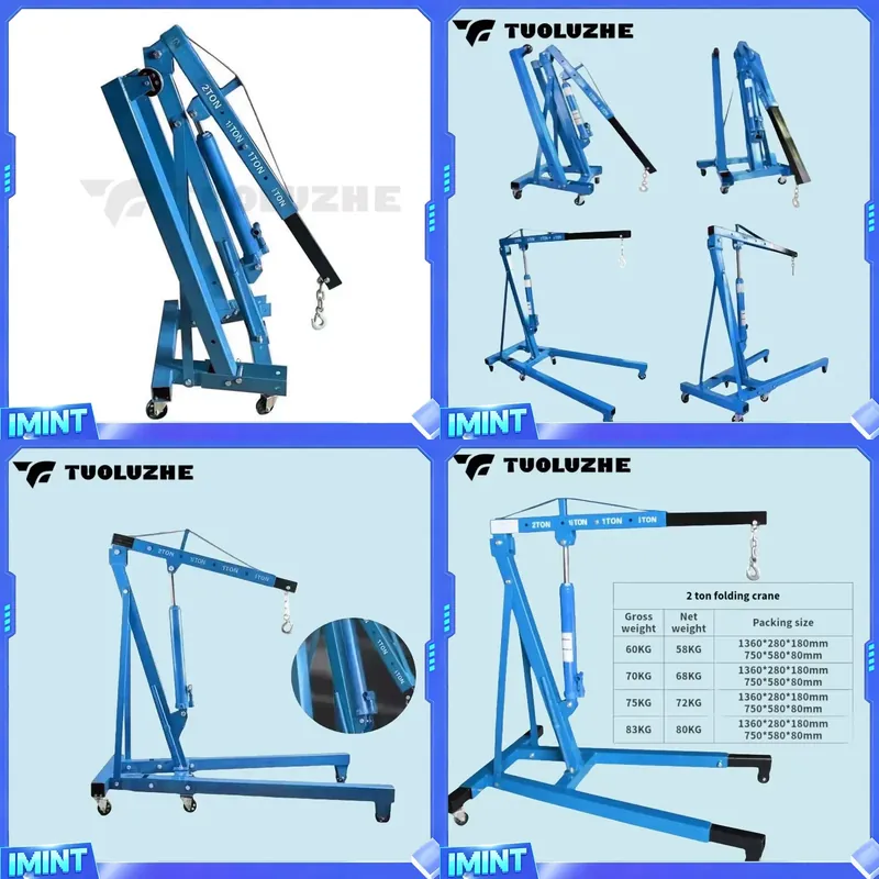Grue hydraulique pliable bleue - Hydraulic Floor Jack avis et prix